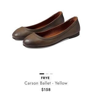 Frye Carson Ballet flat brown size 6.5